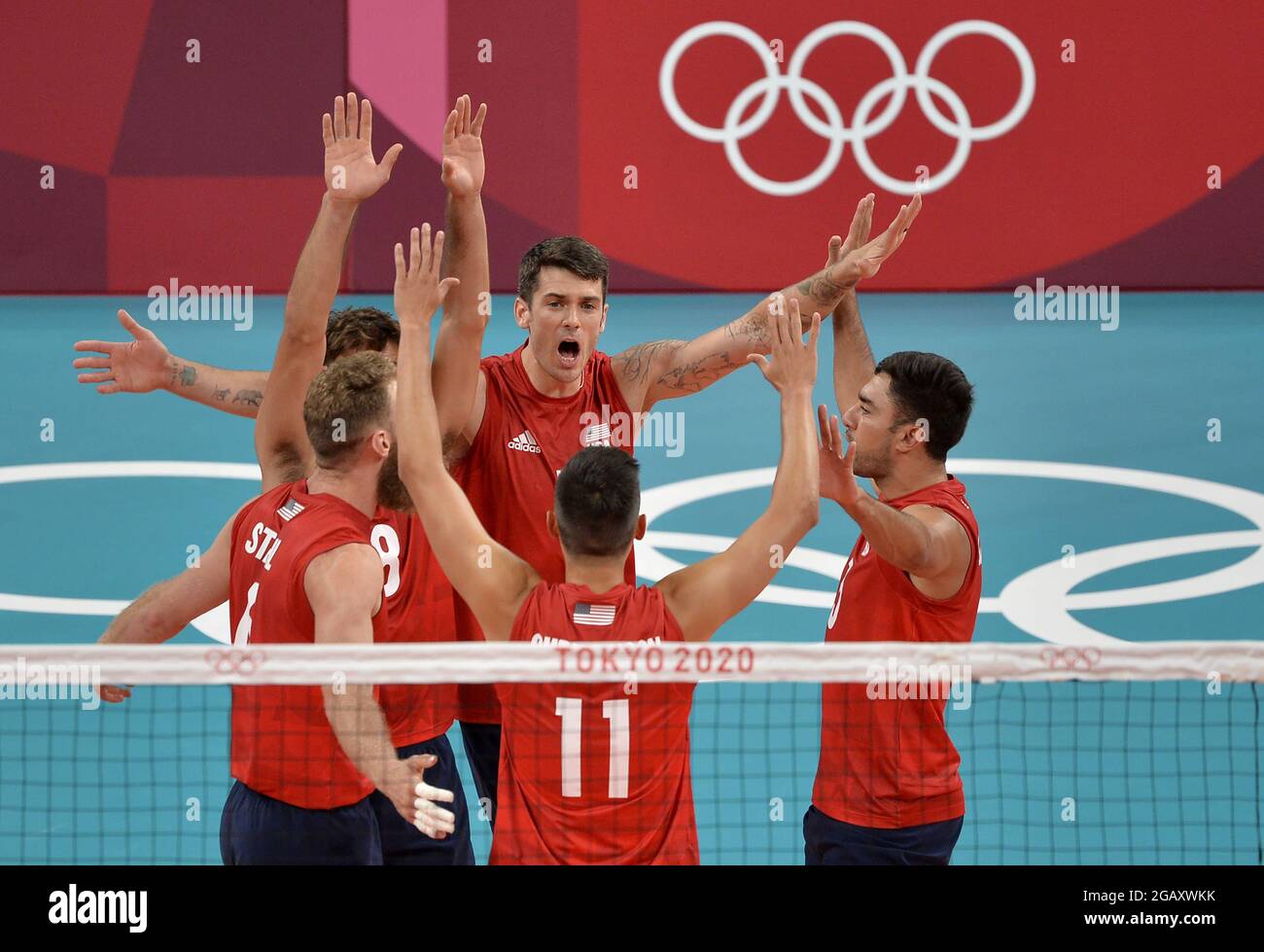 Argentine équipe nationale masculine de volley photo de match et de podium 2