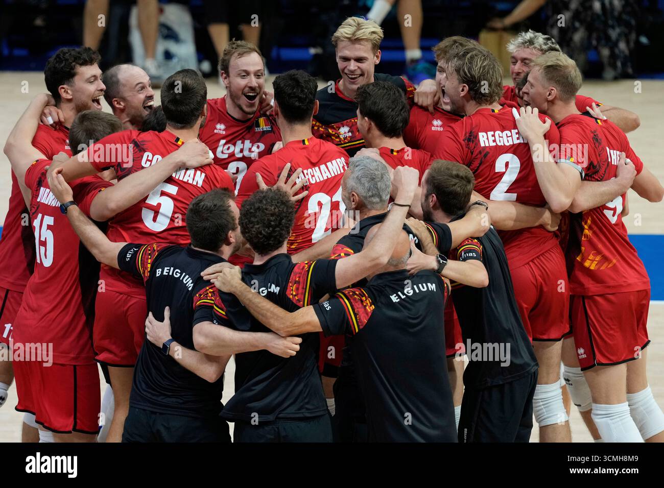 Belgio nazionale maschile di pallavolo foto di partita e podio 2