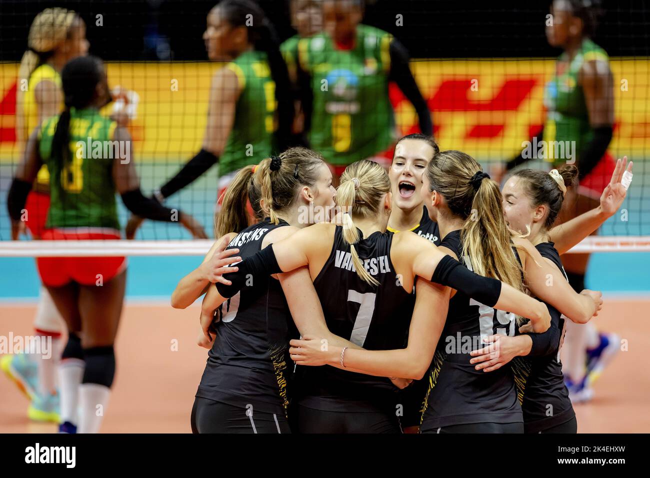 Belgique équipe nationale féminine de volley photo de match et de podium 3