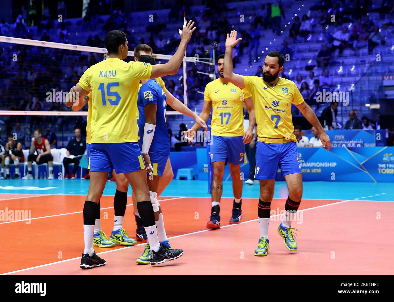 Brazil Men's National Volleyball Team match and podium photo 3
