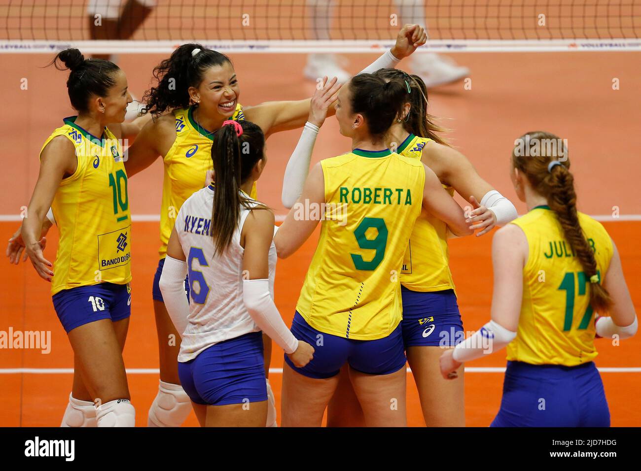 Brasile nazionale femminile di pallavolo foto di partita e podio 2