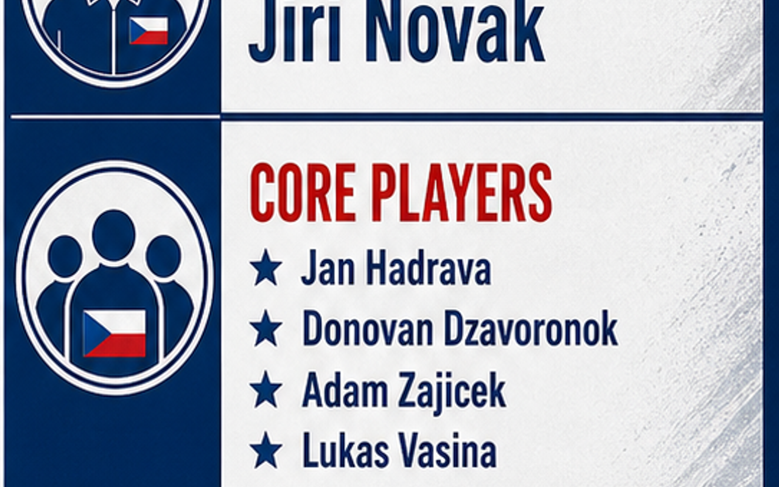 Czechia Men's National Volleyball Team visual team brief