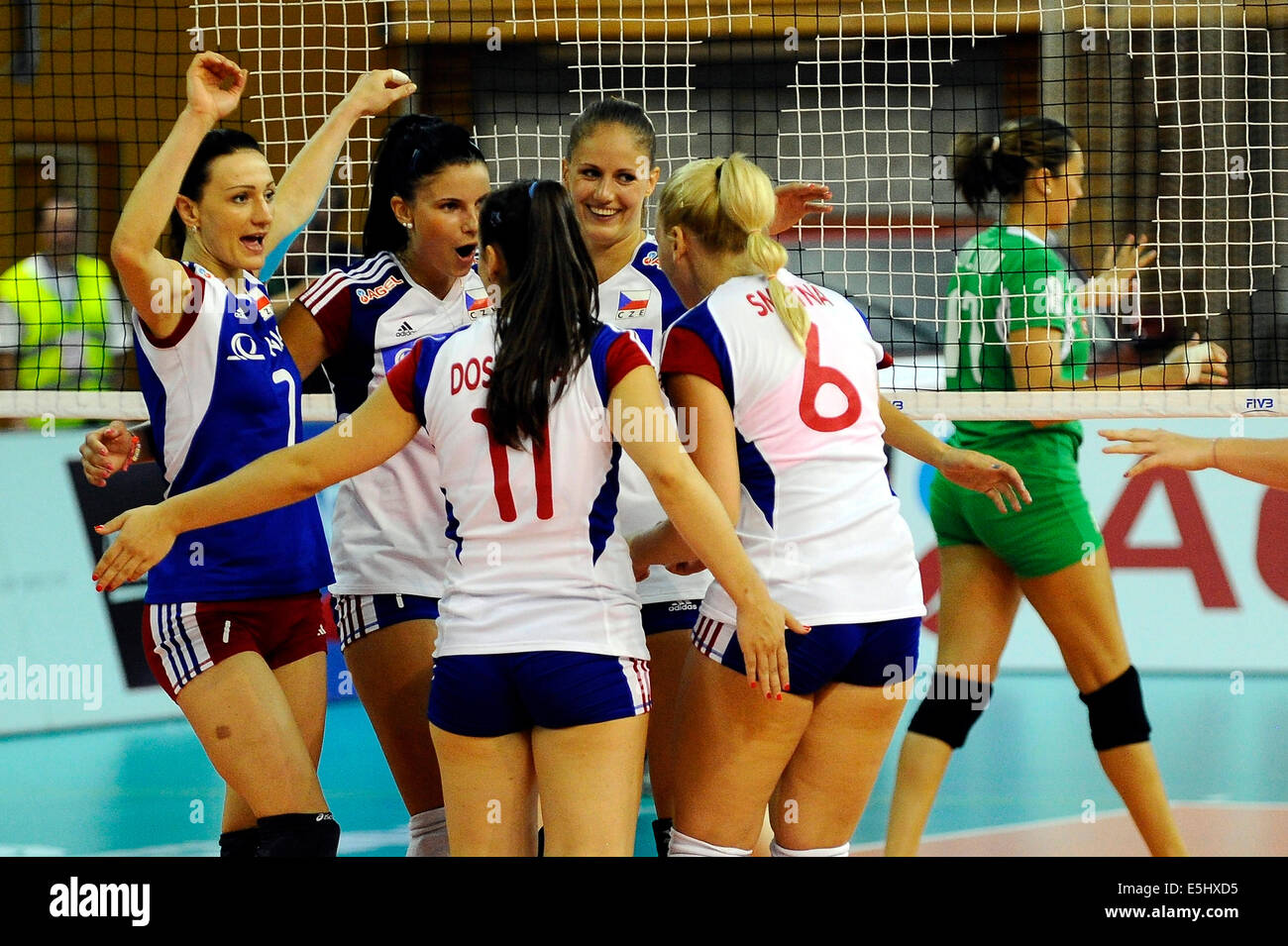 Cechia nazionale femminile di pallavolo foto di partita e podio 3