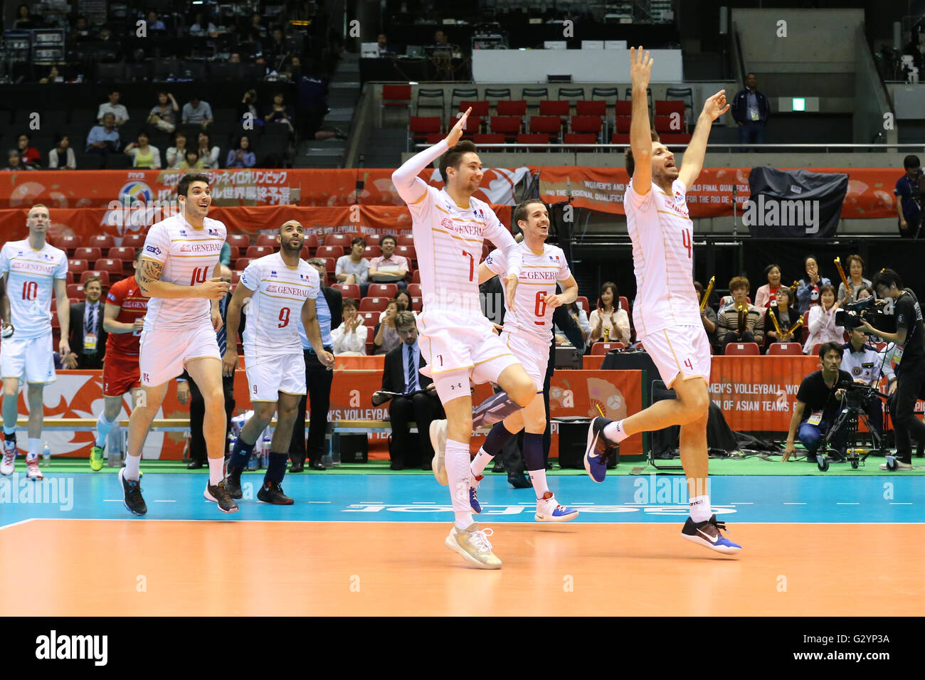 France équipe nationale masculine de volley photo de match et de podium 3