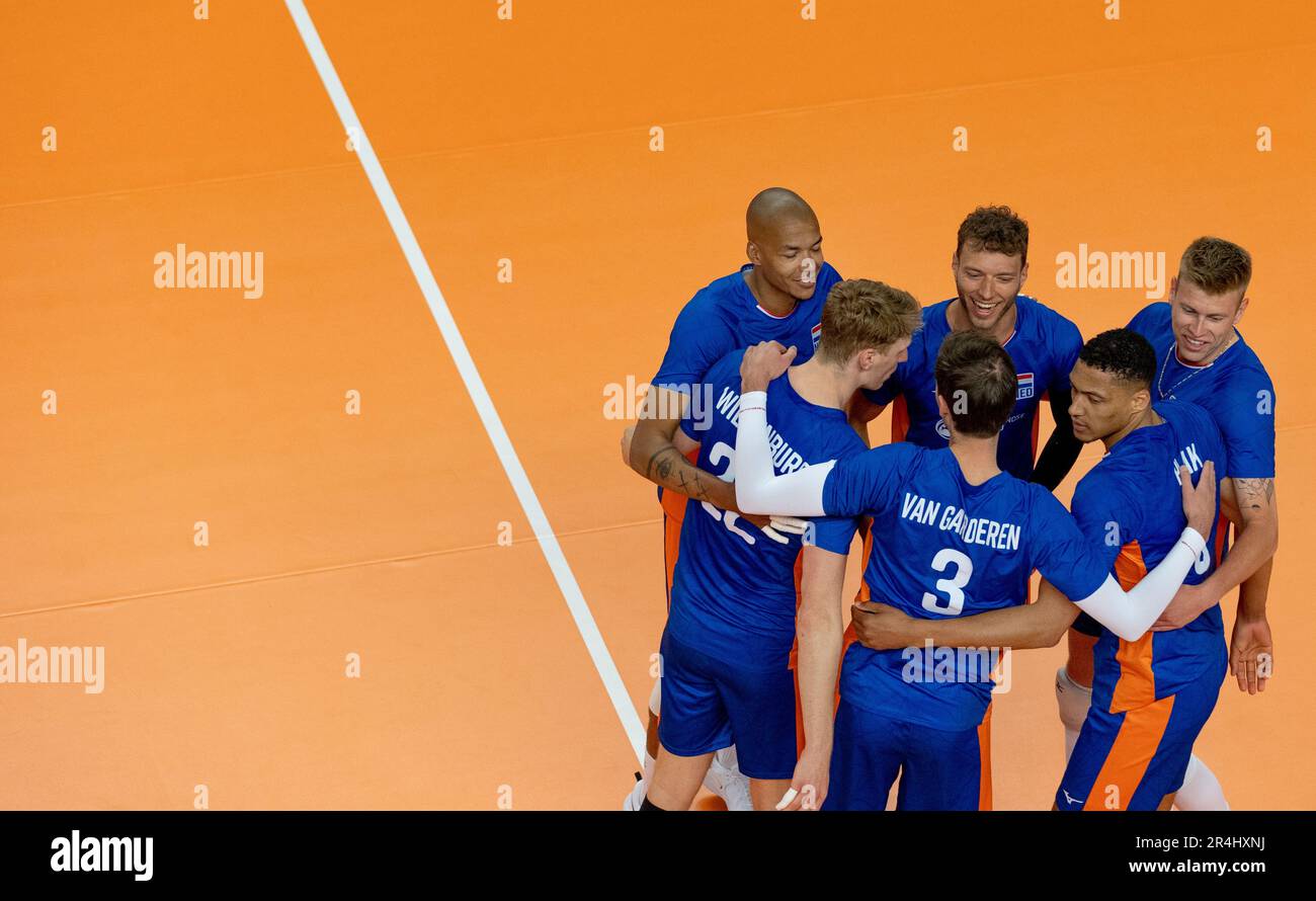 Paesi Bassi nazionale maschile di pallavolo foto di partita e podio 2