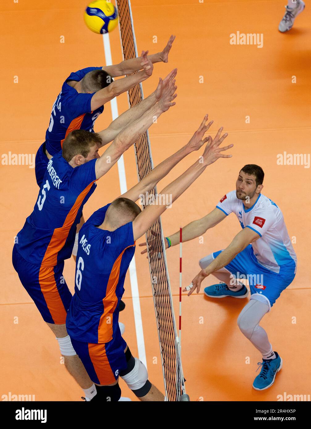Paesi Bassi nazionale maschile di pallavolo foto di partita e podio 3