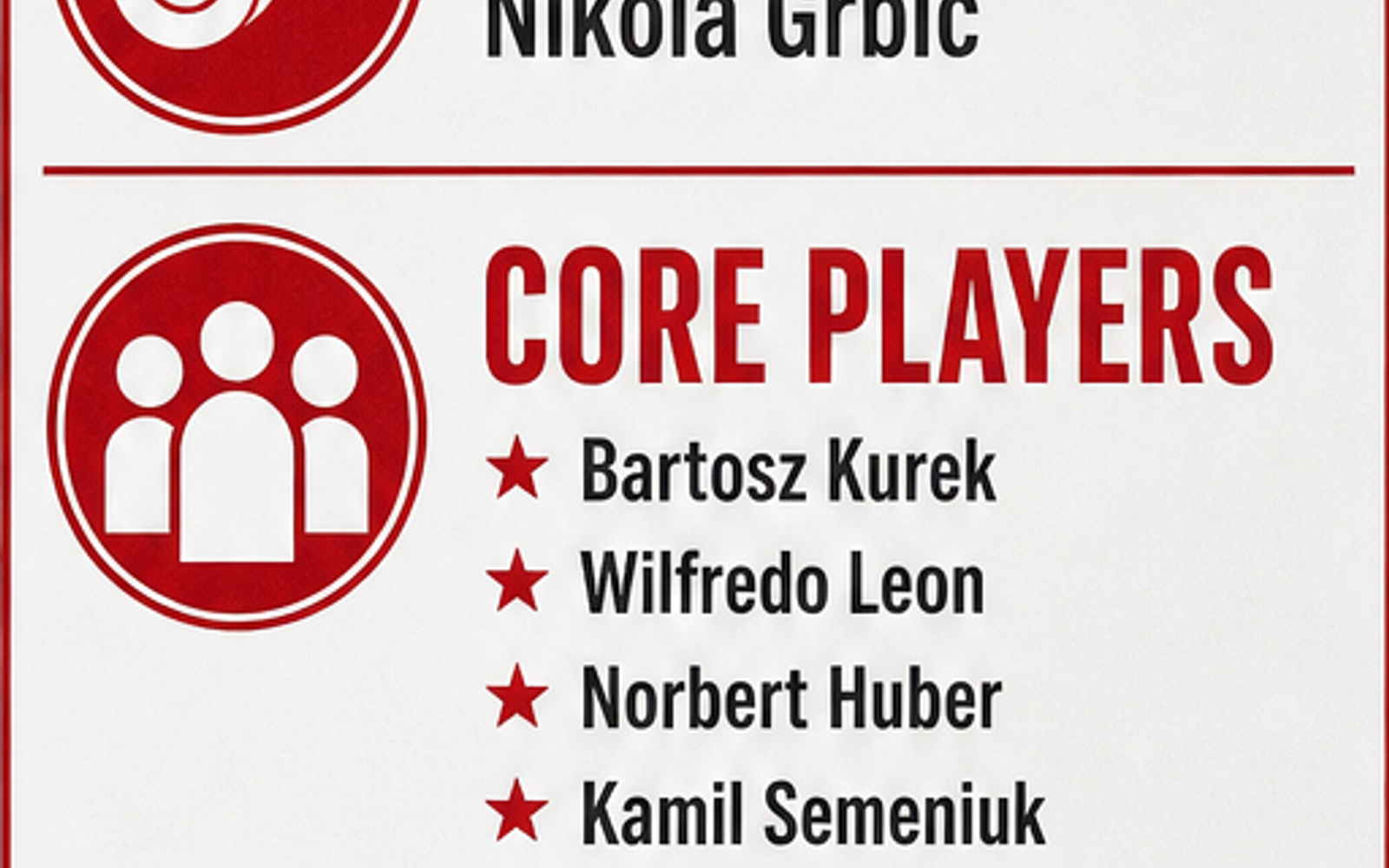 Polonia nazionale maschile di pallavolo visual team brief