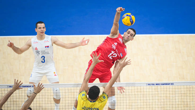 Serbia Men's National Volleyball Team match and podium photo 3