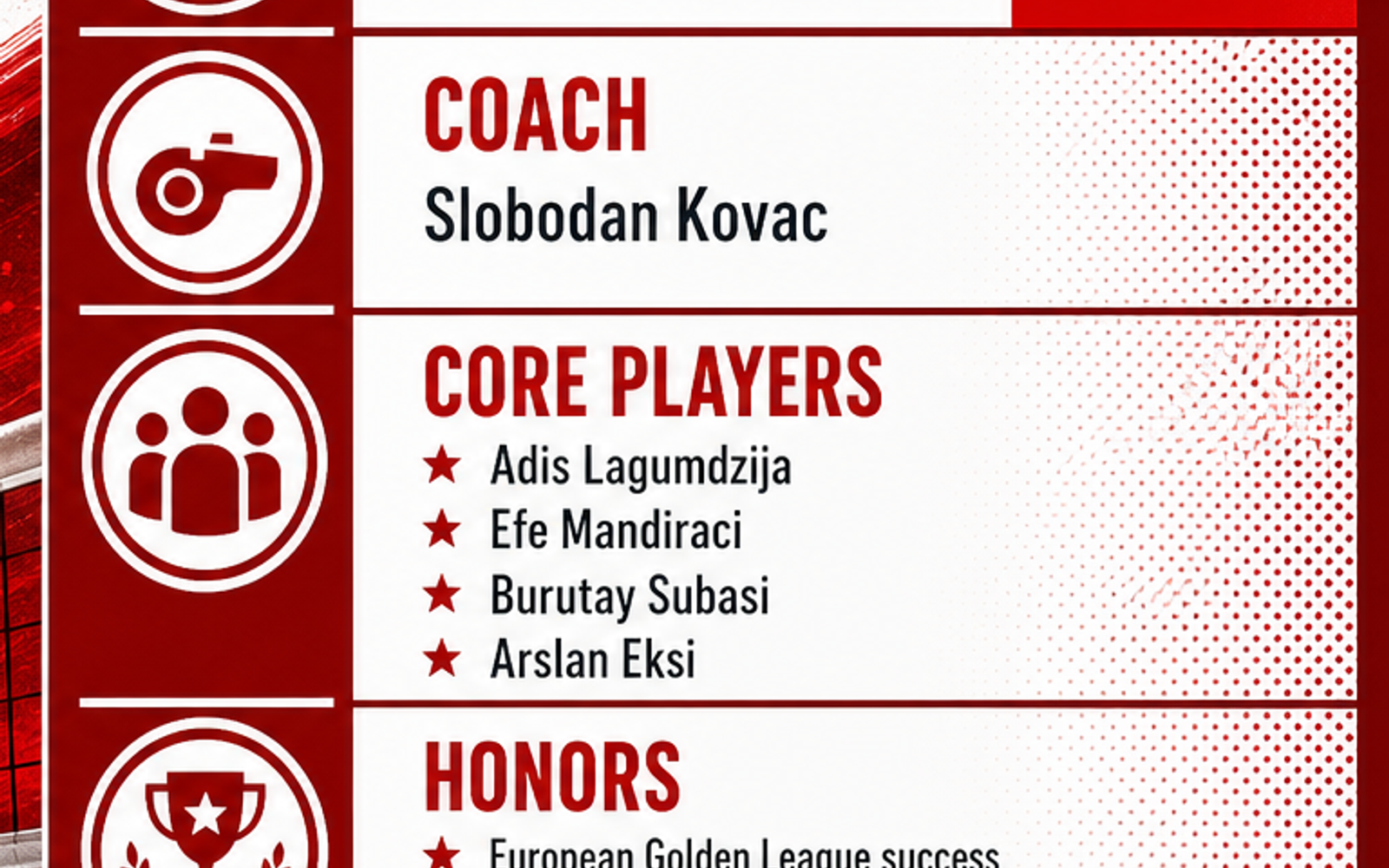 Turkiye Men's National Volleyball Team visual team brief
